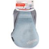 Flamingo kabát pre psa Frozen, modrý / sivý - veľkosť S: dĺžka chrbta cca 30 cm