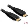 Delock HDMI prepojovací kábel Zástrčka HDMI-A, Zástrčka HDMI-A 3.00 m čierna 82671 4K UHD HDMI kábel; 82671