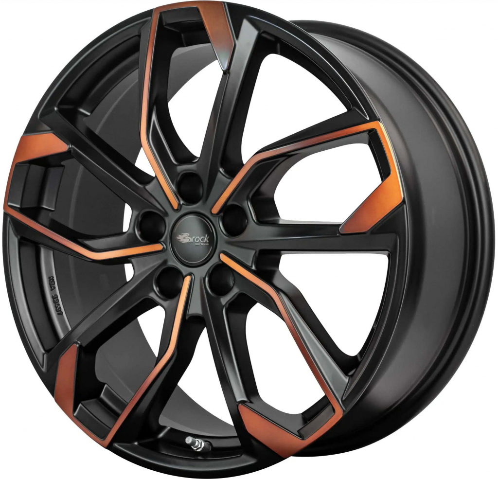 BROCK RC34 8x19 5x112 ET50 matt black orange