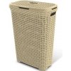 Kôš Curver® STYLE 40L, krémový, 61x26x44 cm, na bielizeň, prádlo