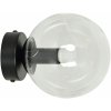 Emibig Rossi nástenná lampa 1x10 W čierna-priehľadná 874/K1