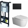 Súprava WC misa Duravit ME by Starck 2529092000, podomietková konštrukcia Duravit DuraSystem WD1011000000, 0020090000, WD5001031000