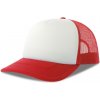 Atlantis Headwear Kšiltovka Rapper-S, 5 panelová, Trucker COT33026290399-white/red Univerzální Bílá/červená