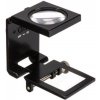 Konus lupa 55 × 50 mm Linen Tester 6× s LED