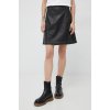 Kožená sukňa PS Paul Smith čierna farba, mini, áčkový strih W2R.238S.K30947 38