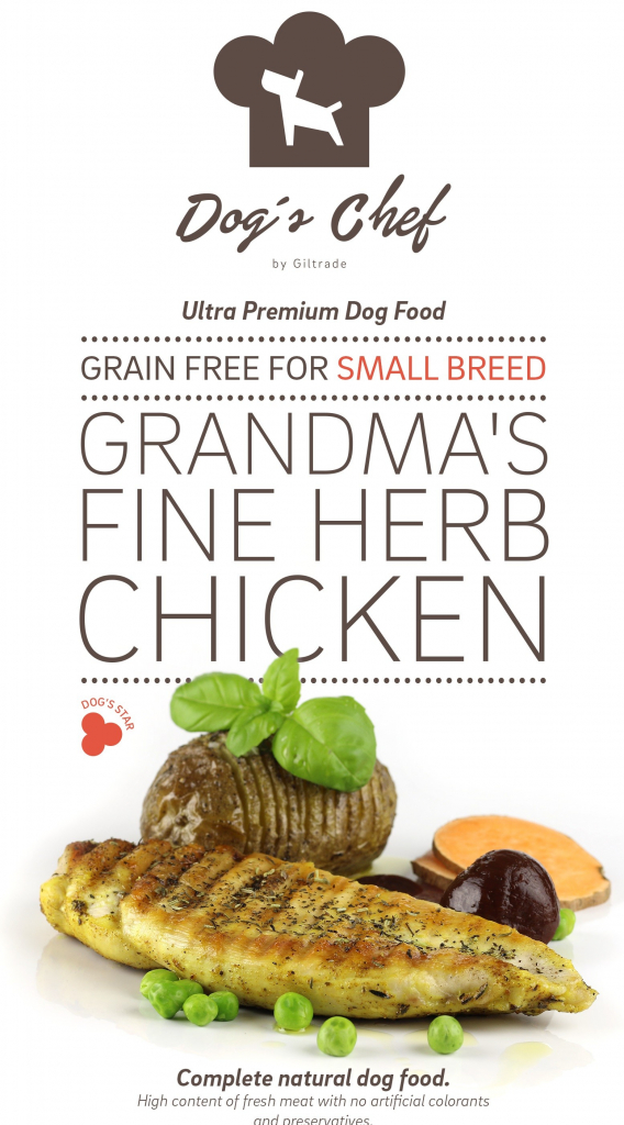 Dog\'s Chef Grandma\'s Fine Herb Chicken for Small breed 6 kg
