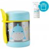 SKIPHOP SKIP HOP Zoo Termoska na jedlo s lyžičko/vidličkou Žralok 325 ml, 3+ + AQUAINT 500 ml