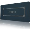 SucceBuy Pokerová podložka zložená 1800 x 900 x 2 mm Zelená