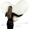 The Bears® Plyšové srdce 150 cm BÍLÉ