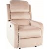 Casarredo Čalouněné křeslo rozkládací PEGY velvet béžová