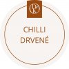Davídkovo koření Etiketa Chilli drvené, béžová priemer 4,5 cm 1 ks