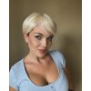 Svetlá blond parochňa Janette z pravých a umelých vlasov