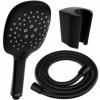 Mexen príslušenstvo - 1-bodový ručný sprchový set R-22, čierna, 785226052-70