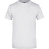 James&Nicholson Unisex tričko JN002 Ash (Heather) XXL
