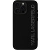 Karl Lagerfeld 3D Rubber Glitter Logo kryt pre iPhone 16 Pro - čierny 57983123908 - možnosť vrátiť tovar ZADARMO do 30tich dní