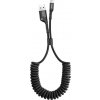 Baseus CALSR-01 Fish Eye Spring dátový USB / Lightning, 2A, 1m, černý