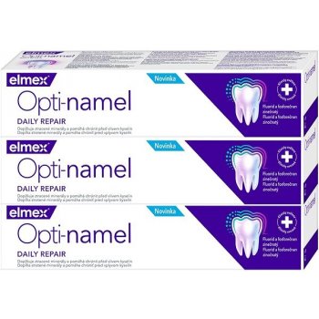 Elmex Opti-namel Daily Repair zubná pasta 3 x 75 ml
