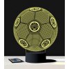 Beling 3D lampa,lopta s logom BVB Borussia Dortmund, 7 farebná S460