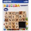 Wiky Drevené pečiatky sada s poduškou ABC 26ks+atrament - Velké pismená 003099