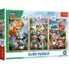 Trefl Puzzle 3v1 - Tlapková patrola Dino Movie: Dinosauří hrdinové - 3 x 80 dílků