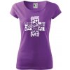 Zdravotné kríž veci - Dámske tričko Pure - L ( Fialová )