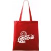 Florbal team - Taška bavlnená - 42 x 38 cm ( Červená )
