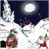 Havi Servítky Moomin Talvimaa 24x24cm, 20ks