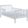 DREWEX Detská posteľ so zábranou Nidum 140x70 cm biela 145x76x67 biela
