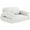 Biela rozkladacia pohovka vhodná do exteriéru Karup Design Design OUT™ Hippo White