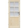Normandia presklené 6S sklo 70 L 750 x 1985 mm masívne drevo borovice Z22722