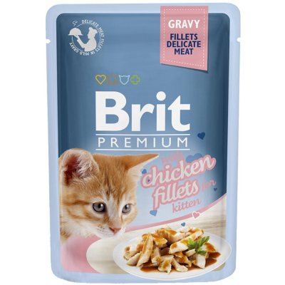 Brit Premium Cat Delicate Filety v šťave s kuracinou pre mačiatka 85 g