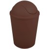 MSV výklopný kôš Ako, hnedý, plast, 5,5 l