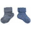 KipKep Detské ponožky Stay-on-Socks Veľ. 0 - 6 m 2 páry Denim Blue