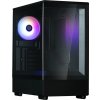 Zalman skříň P10 Black / miniT / 1x120mm fan ARGB / USB 3.0 / USB-C / temperované sklo / černá