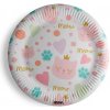 Papierové taniere Mačacia princezná 23cm - 8ks
