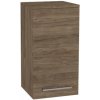 Mereo, Mereo Bino kúpeľňová skrinka horná 63 cm, pravá, Multidecor, Dark Rockford Hic, MER-CN696DRH1