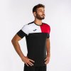 CREW V SHORT SLEEVE T-SHIRT BLACK RED WHITE 3XS