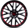 MAM RS4 8,5x19 5x112 ET45.00 black painted red inside
