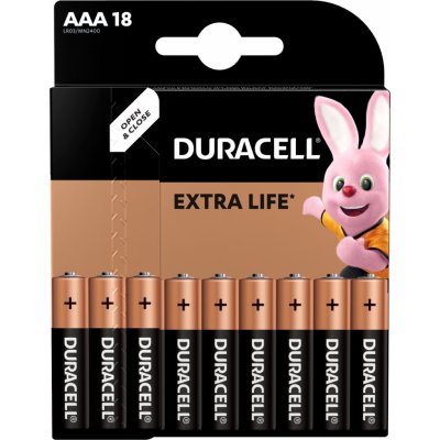 Jednorazová batéria Duracell Basic alkalická batéria 18 ks (AAA) (81483686)