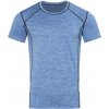 STEDMAN SPORTS-T REFLECT / Pánske športové tričko - blue heather XL