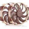NOCTUA Ventilátor NF-A14x25r-G2-PWM-Sx2-PP, 2x 140mm, hnedá