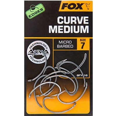 Fox Háčiky Edges Armapoint Curve Shank Medium veľkosť háčika: 8