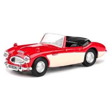 Abrex Cararama Austin Healey Open Top červená& Cream 1:43