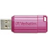 Verbatim USB flash disk, USB 2.0, 128GB, Store,N,Go PinStripe, růžový, 49460, pro archivaci dat