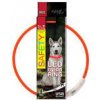Obojek DOG FANTASY LED nylonový oranžový M/L