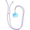 Swing (6mm) Pendant The Phone With Adjustable Length / Cord Length 165cm (Max 82.5cm In The Loop) / On The Shoulder Or Neck - White - Purple