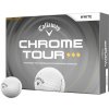 Golfové loptičky Callaway Chrome Tour Triple Diamond, biele, 3-balenie 3bal.