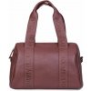 CHILDHOME Prebaľovacia taška Mommy Club Signature Vegan Leather Dark Brown