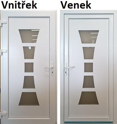 Soft Vchodové plastové dveře 030 biele 88x198 cm, lavé, VON