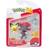 Pokémon First Partner Battle Figure Set Figure 3-Pack Pichu, Machop, & Weavile, JAZPKW4083